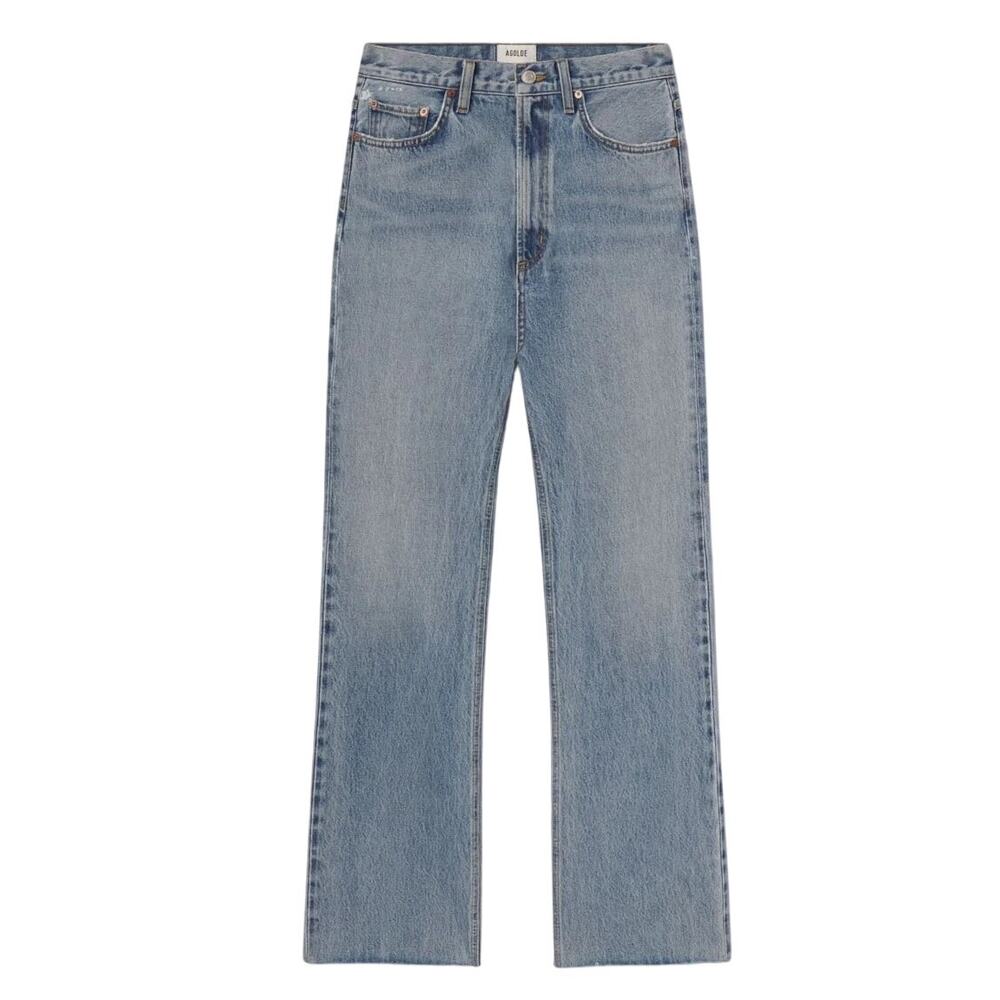NEW Agolde Leena Mid Rise Baby Flare Jeans Stage Women’s Size 32